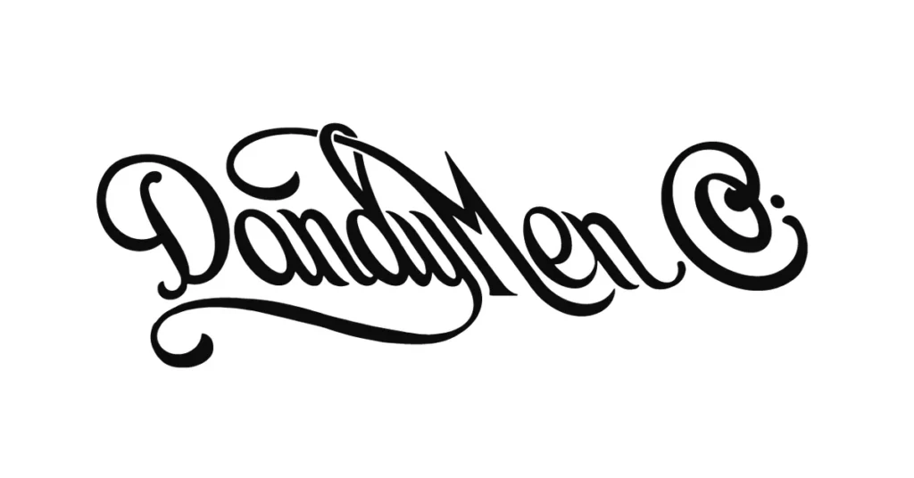 Daddy Men script logo in stylized cursive lettering